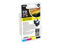 Ink Again - 2-pack - svart, färg (cyan, magenta, gul) - bläckpatron (alternativ för: HP 21, HP 22)