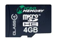 CoreParts - Flash-minneskort - 4 GB - Class 4 - microSDHC