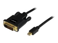 StarTech.com 10ft Mini DisplayPort to DVI Adapter Cable - Mini DP to DVI Video Converter - MDP to DVI Cable for Mac / PC 1920x1200 - Black (MDP2DVIMM10B) - DisplayPort-kabel - Mini DisplayPort (hane) till DVI-D (hane) - 3.04 m - svart