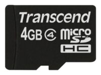 Transcend - Flash-minneskort - 4 GB - Class 4 - microSDHC