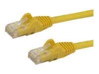 StarTech.com 3m CAT6 Ethernet Cable, 10 Gigabit Snagless RJ45 650MHz 100W PoE Patch Cord, CAT 6 10GbE UTP Network Cable w/Strain Relief, Yellow, Fluke Tested/Wiring is UL Certified/TIA - Category 6 - 24AWG (N6PATC3MYL) - Patch-kabel - RJ-45 (hane) till RJ-45 (hane) - 3 m - UTP - CAT 6 - hakfri - gul