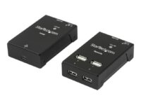 StarTech.com 4-Port USB 2.0 Extender - 165ft (50m) USB Over Cat5/Cat6 Extender - Compact USB 2.0 Over Ethernet Extender (USB2004EXTV) - USB-förlängningskabel - USB 2.0