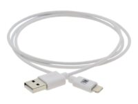 Kramer C-UA/LTN Series C-UA/LTN/WH-3 - Lightning-kabel - Lightning hane till USB hane - 90 cm - vit - för Apple iPad/iPhone/iPod (Lightning)