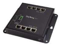 StarTech.com Industrial 8 Port Gigabit Ethernet Switch - Hardened Compact Layer/L2 Managed Network LAN/RJ45 Switch Mountable -40C to +75C (IES81GW) - Switch - Administrerad - 8 x 10/100/1000 - väggmonterbar - för P/N: SVA12M2NEUA, SVA12M5NA