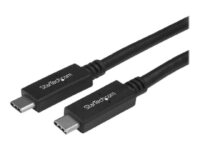 StarTech.com USB-C-kabel med Power Delivery (3 A) - M/M - 2 m - USB 3.0 - USB-IF-certifierad - USB typ C-kabel - 24 pin USB-C till 24 pin USB-C - 2 m