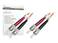DIGITUS - Patch-kabel - ST-läge (multi-mode) (hane) till ST-läge (multi-mode) (hane) - 3 m - fiberoptisk - 50/125 mikron - OM2 - startad, halogenfri - orange