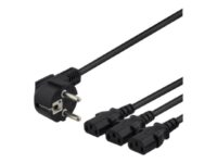 DELTACO - strömkabel - CEE 7/7 till IEC 60320 C13 - 3 m