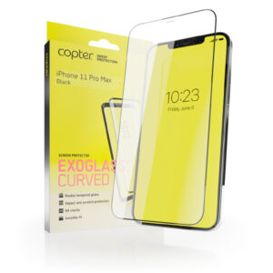 Copter Exoglass Curved Frame - Skärmskydd för mobiltelefon - glas - för Apple iPhone 11 Pro Max