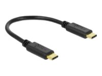 Delock - strömkabel - USB-C till USB-C - 15 cm