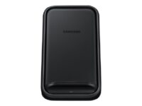 Samsung Wireless Charger Stand EP-N5200 - Trådlöst laddställ + växelströmsadapter - 15 Watt - 1.67 A - FC 2.0 - svart - för Galaxy Note10, Note10 (Unlocked), Note10+