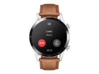 Huawei Watch GT 2 Classic - rostfritt stål - smart klocka med rem - stenbrun
