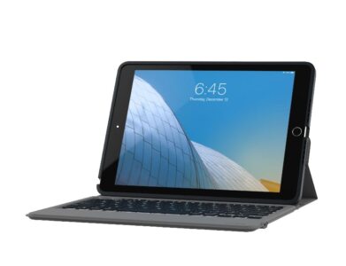ZAGG Rugged Messenger - Tangentbord och foliefodral - bakgrundsbelyst - Bluetooth - Nordisk - svart tangentbord, svart fodral - för Apple 10.2-inch iPad (7:e generation, 8:e generation, 9:e generation)