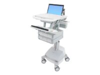 Ergotron StyleView Laptop Cart, SLA Powered, 6 Drawers - Vagn (endast laddning) - för bärbar dator/PC-utrustning (öppen arkitektur) - låsbar - medicinsk - aluminium, zinkpläterat stål, kvalitetsplast - skärmstorlek: upp till 17,3 tum - utmatning: AC 230 V - 66 Ah - Bly-syra - TAA-kompatibel