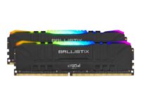 Ballistix RGB - DDR4 - sats - 64 GB: 2 x 32 GB - DIMM 288-pin - 3200 MHz / PC4-25600 - CL16 - 1.35 V - ej buffrad - icke ECC - svart