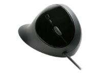 Kensington Pro Fit Ergo - Mus - ergonomisk - 5 knappar - kabelansluten - USB - svart - detaljhandel