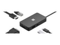 Microsoft USB-C Travel Hub - dockningsstation - USB-C - VGA, HDMI - GigE