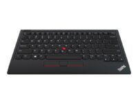 Lenovo ThinkPad TrackPoint Keyboard II - Tangentbord - med Trackpoint - trådlös - 2.4 GHz, Bluetooth 5.0 - Nordisk - tangentbrytare: Saxnyckel - pure black - för IdeaPad Slim 7 Pro 16; ThinkCentre M90; V14 G2 IJL; V15 G2 IJL; V50a-24IMB AIO