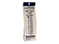 Brother ID1212 - stämpel-ID-etiketter - 12 etikett (er) - 12 x 12 mm