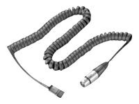 Poly - Headset-kabel - Snabburkoppling hane till 4-stiftig XLR hona - lindad