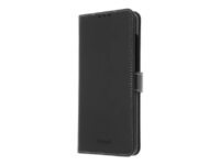 Insmat Exclusive Flip Case - Vikbart fodral för mobiltelefon - läder - svart - för Nokia 6.2, 7.2