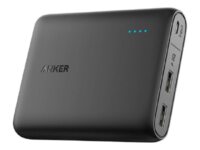 Anker PowerCore 10400 - Strömförsörjningsbank - 10400 mAh - 38.48 Wh - 3 A - IQ - 2 utdatakontakter (2 x USB) - svart