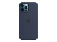 Apple - Baksidesskydd för mobiltelefon - med MagSafe - silikon - mörkblå - för iPhone 12 Pro Max