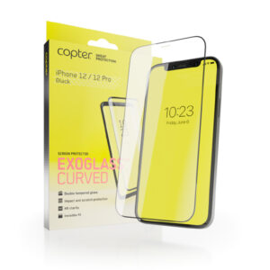 Iphone 12 / 12 Pro" Copter Exoglass Curved Edition Black Fullglue