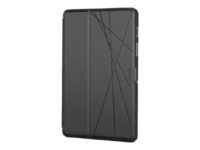 Targus Click-In - Vikbart fodral för surfplatta - termoplastisk polyuretan (TPU) - svart - 11" - för Samsung Galaxy Tab S7