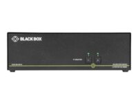 Black Box SECURE NIAP - Dual-Head - omkopplare för tangentbord/video/mus/ljud - 2 portar - TAA-kompatibel