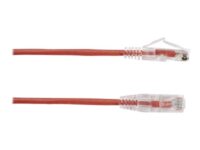 Black Box Slim-Net - Patch-kabel - RJ-45 (hane) till RJ-45 (hane) - 6.1 m - UTP - CAT 6a - startad, formpressad, tvinnad - röd