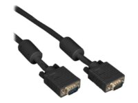Black Box VGA Video Cables with Ferrite Core - VGA-kabel - HD-15 (VGA) (hane) till HD-15 (VGA) (hane) - 1.5 m - formpressad, plenum - svart