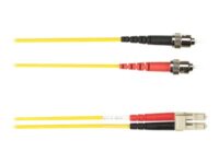 Black Box - Patch-kabel - ST-läge (multi-mode) (hane) till LC multiläge (hane) - 3 m - fiberoptisk - 50/125 mikron - gul