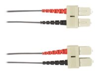 Black Box - Patch-kabel - SC-läge (multi-mode) (hane) till SC-läge (multi-mode) (hane) - 10 m - fiberoptisk - 50/125 mikron - grå