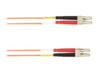 Black Box - Patch-kabel - LC multiläge (hane) till LC multiläge (hane) - 15 m - fiberoptisk - 50/125 mikron - orange
