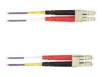 Black Box - Patch-kabel - LC multiläge (hane) till LC multiläge (hane) - 10 m - fiberoptisk - 50/125 mikron - violett