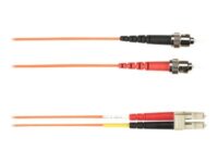 Black Box - Patch-kabel - ST-läge (multi-mode) (hane) till LC multiläge (hane) - 10 m - fiberoptisk - 50/125 mikron - orange