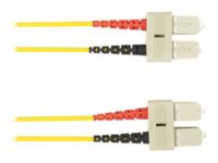 Black Box - Patch-kabel - SC-läge (multi-mode) (hane) till SC-läge (multi-mode) (hane) - 2 m - fiberoptisk - duplex - gul