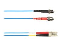 Black Box - Patch-kabel - ST-läge (multi-mode) (hane) till LC multiläge (hane) - 20 m - fiberoptisk - 50/125 mikron - blå