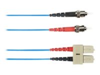 Black Box - Patch-kabel - ST-läge (multi-mode) (hane) till SC-läge (multi-mode) (hane) - 2 m - fiberoptisk - duplex - blå