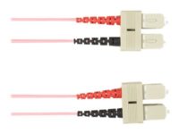 Black Box - Patch-kabel - SC-läge (multi-mode) (hane) till SC-läge (multi-mode) (hane) - 30 m - fiberoptisk - duplex - rosa