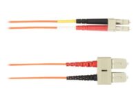 Black Box - Patch-kabel - SC enkelläge (hane) till LC enkelläge (hane) - 1 m - fiberoptisk - duplex - orange