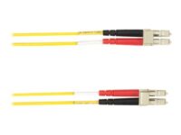 Black Box - Patch-kabel - LC enkelläge (hane) till LC enkelläge (hane) - 1 m - fiberoptisk - duplex - gul