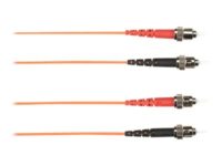 Black Box - Patch-kabel - ST enkelläge (hane) till ST enkelläge (hane) - 5 m - fiberoptisk - duplex - orange