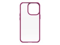 OtterBox React Series - Baksidesskydd för mobiltelefon - polyuretan, polykarbonat - partyrosa - för Apple iPhone 13 Pro