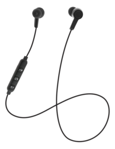 STREETZ In-ear BT hörlurar med mikrofon och media/svarsknappar, svart