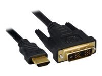 MicroConnect adapterkabel - HDMI / DVI - 2 m