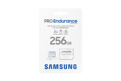 Samsung PRO Endurance MB-MJ256KA - Flash-minneskort (microSDXC till SD-adapter inkluderad) - 256 GB - Video Class V30 / UHS-I U3 / Class10 - mikroSDXC UHS-I - vit