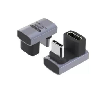 Premium USB4 3x2 USB-C  twice-angled adapter, 240W,