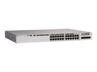 Cisco Catalyst 9200L - Network Advantage - switch - L3 - Administrerad - 24 x 10/100/1000 (PoE+) + 4 x 10 Gigabit SFP+ (upplänk) - rackmonterbar - PoE+ (370 W)