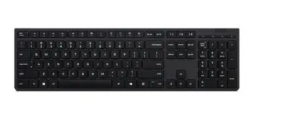 Lenovo Professional - Tangentbord - full size - trådlös - 2.4 GHz, Bluetooth - QWERTY - Nordisk - grå - brun låda - för ThinkCentre M70q Gen 5; M90q Gen 5; M90t Gen 5; V14 G5 IRL; V15 G4 AMN; V15 G4 IRU